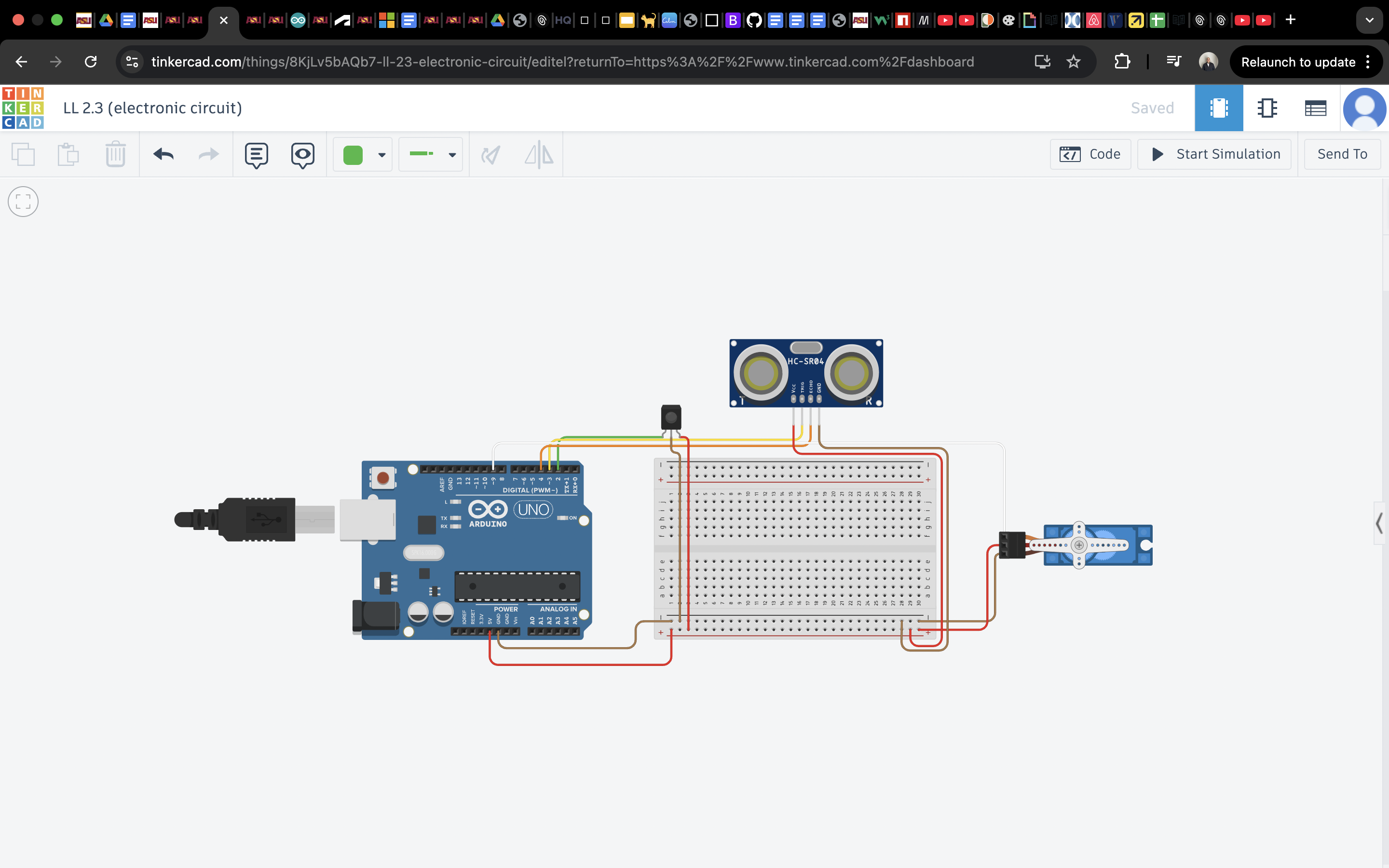 electronic circuit build for labeling robot